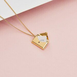 Love Letter Necklace- Rose Gold